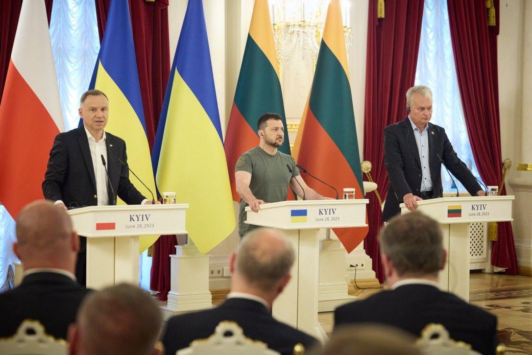 Polish, Lithuanian presidents back Ukraine's NATO membership ahead of Vilnius summit