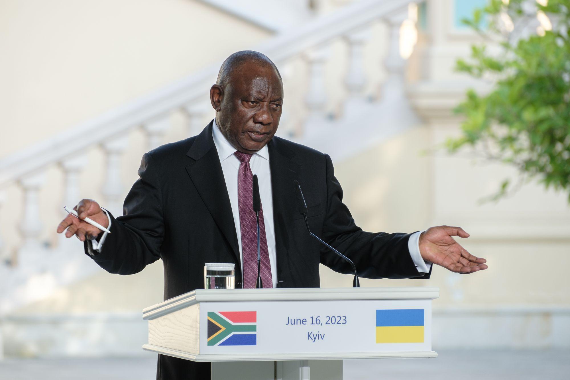 South African president: 'Missiles do not work well to establish peace'