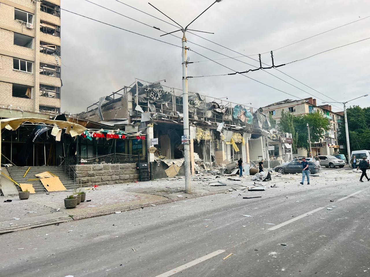 UPDATED: Russian missiles hit downtown Kramatorsk, at least 9 killed, 60 injured