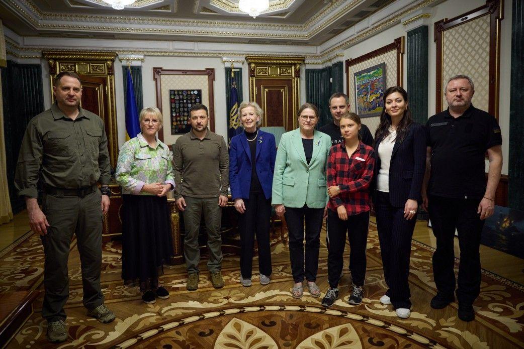 Eco-activist Greta Thunberg visits Ukraine, meets Zelensky