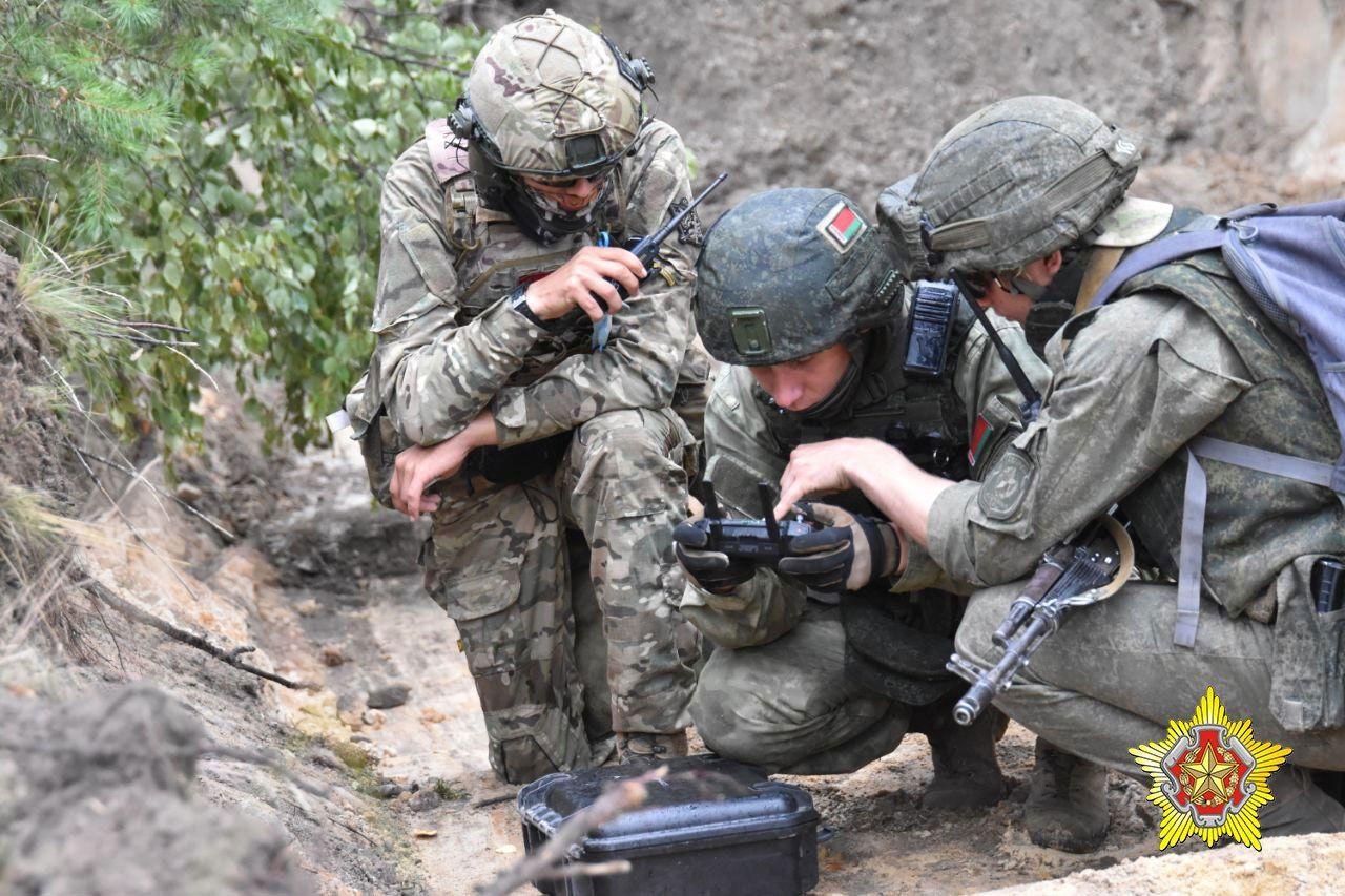 The joint training of Belarusian soldiers and the Wagner Group contractors, July 20, 2023.