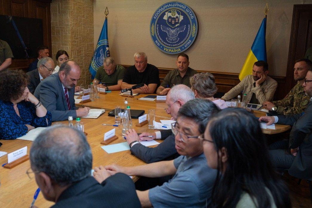 Andrii Yermak meets foreign diplomats to discuss peace formula, July 5.