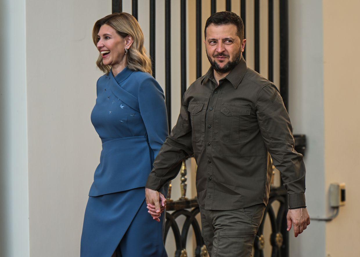 Zelensky visits Sweden with first lady