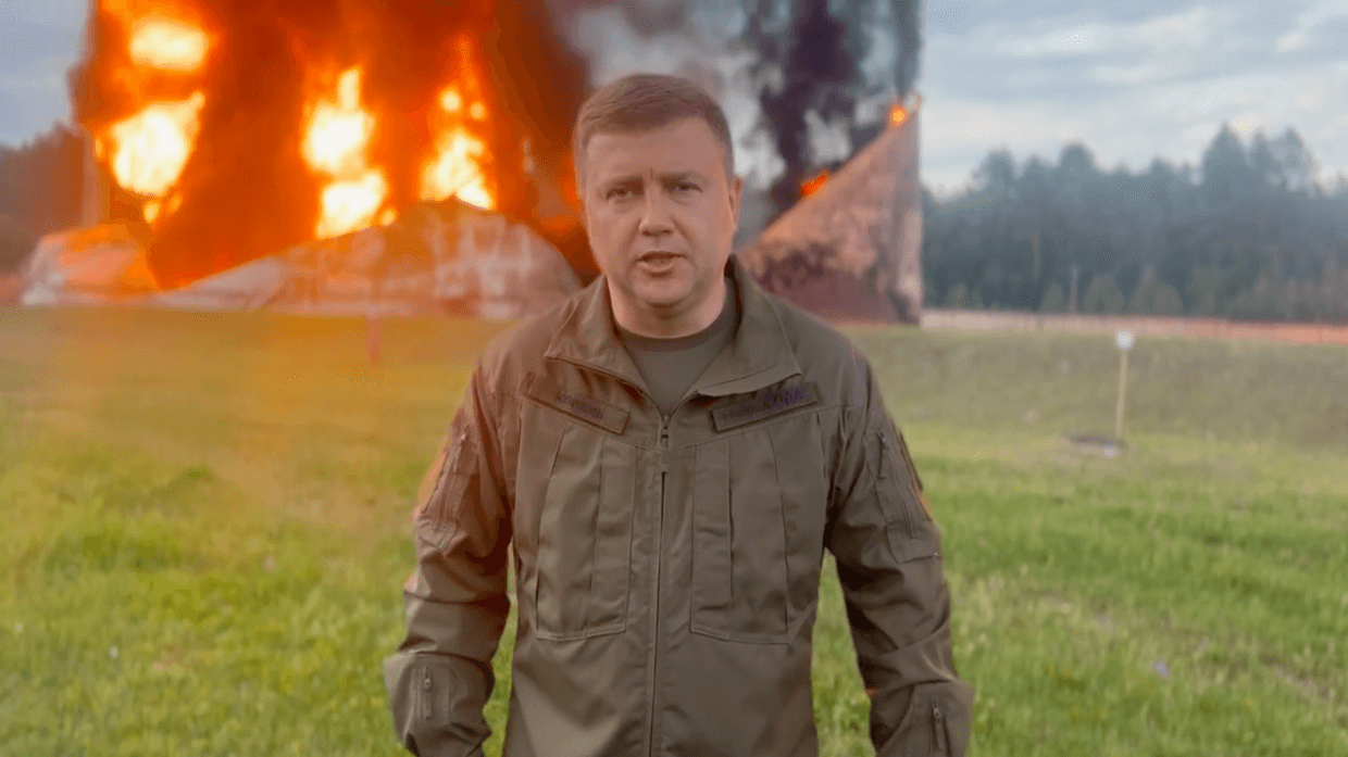 Massive Russian drone attack destroys oil depot in Rivne Oblast