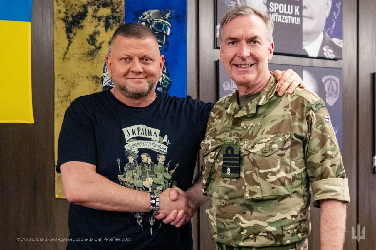 Zaluzhnyi meets UK Defense Staff Chief Radakin