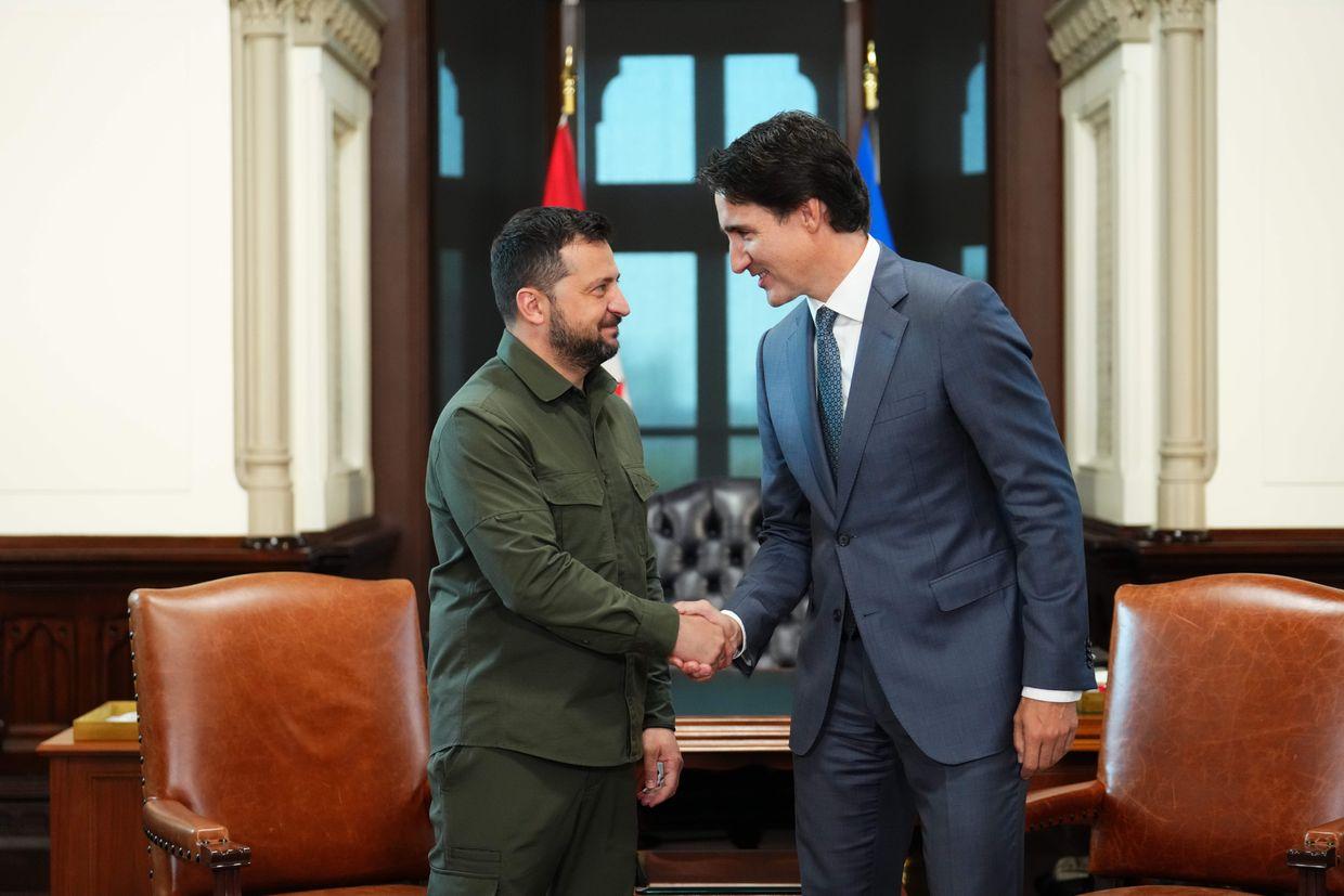Zelensky addresses Canada's parliament as Trudeau pledges more aid