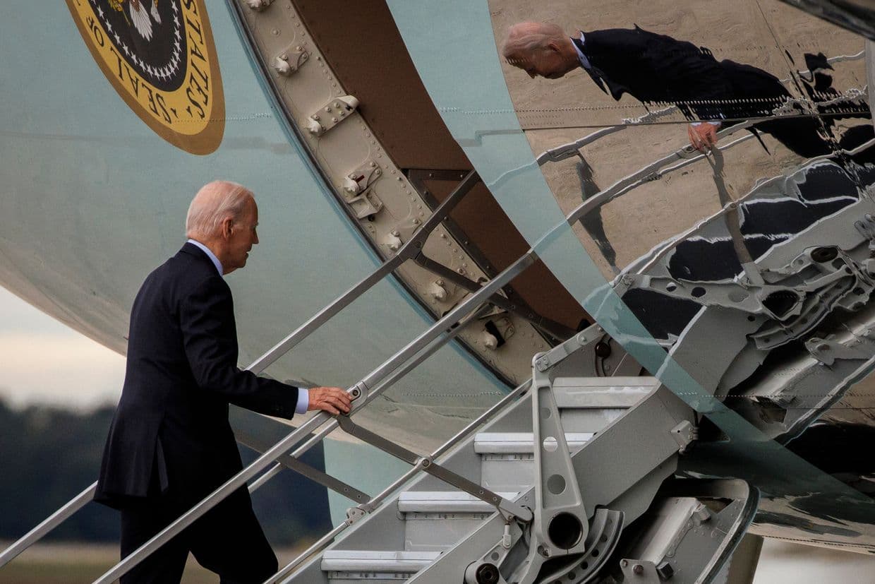 Biden arrives in Tel Aviv, backs Israel's account of Gaza hospital blast