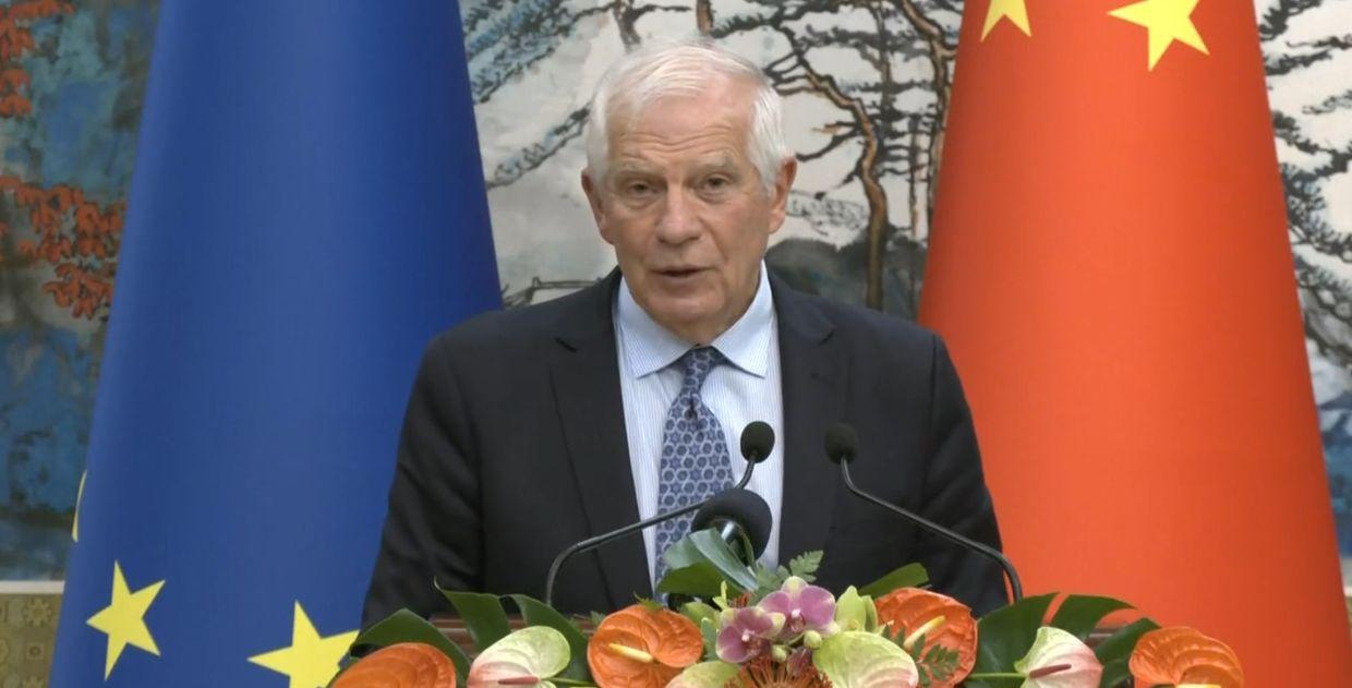 Borrell calls on China to back Ukraine's peace formula, sway Russia toward peace