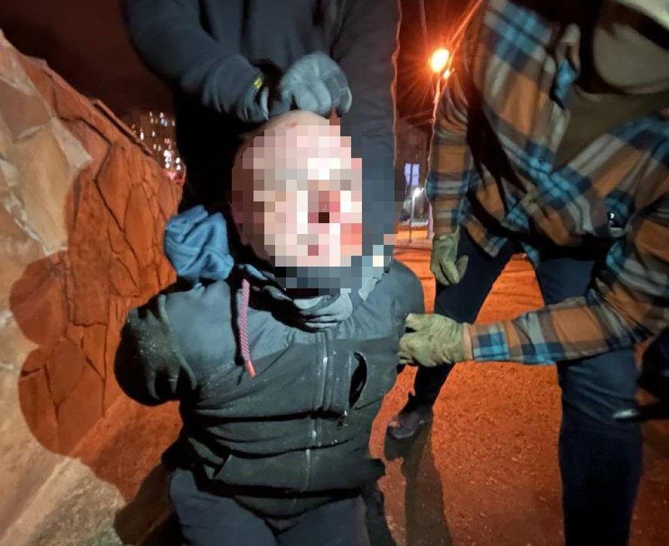 SBU, police detain suspected saboteur for planting explosives at gas station in Kharkiv