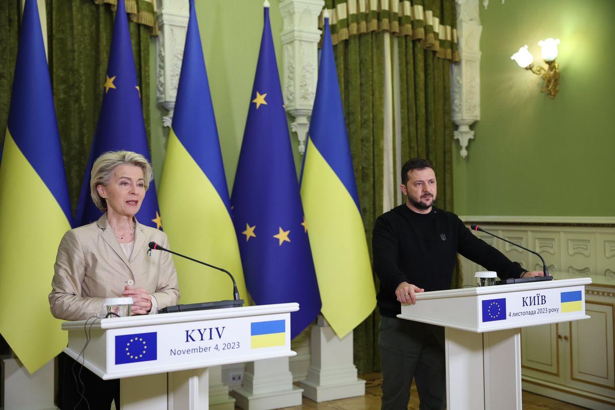 Zelensky, von der Leyen meet in Kyiv, discuss Ukraine's EU accession, aid to Kyiv