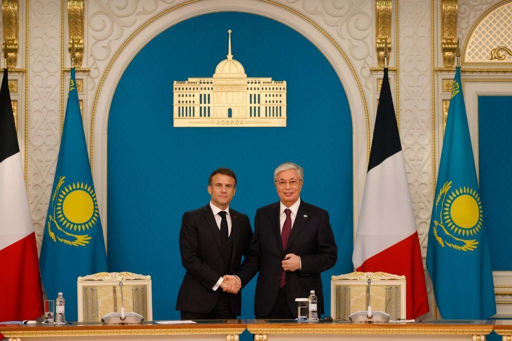 Macron visits Kazakhstan in first leg of Central Asia trip