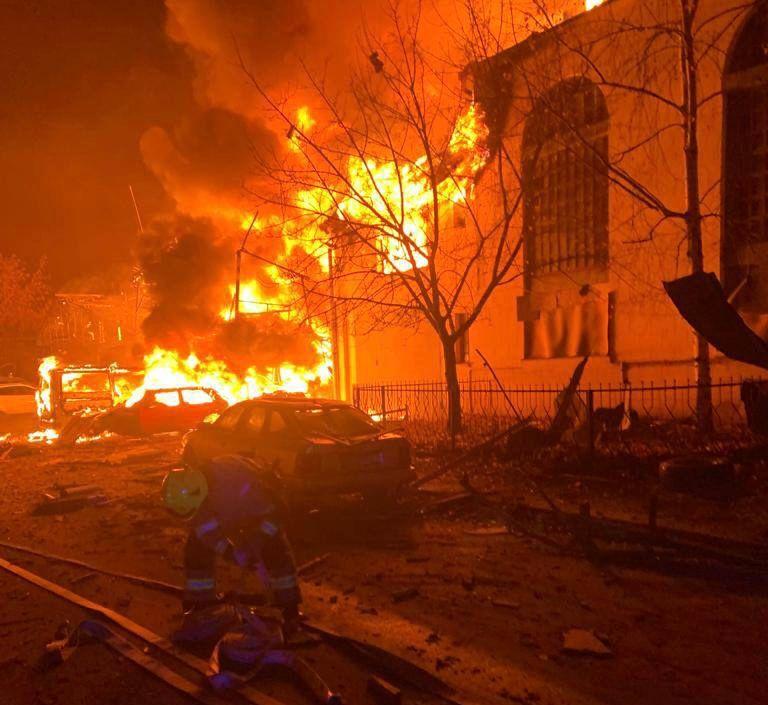 Russian mass drone attack against Ukraine hits infrastructure, civilian sites overnight