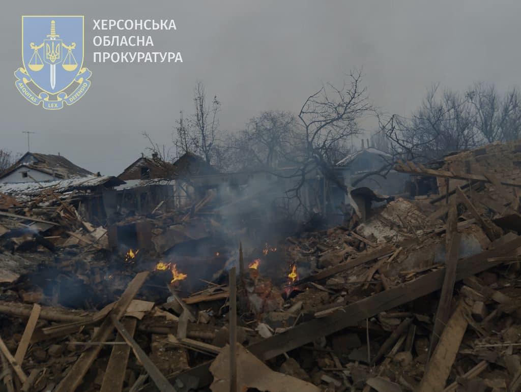Russian air strikes on Beryslav in Kherson Oblast kill 1, injure 1