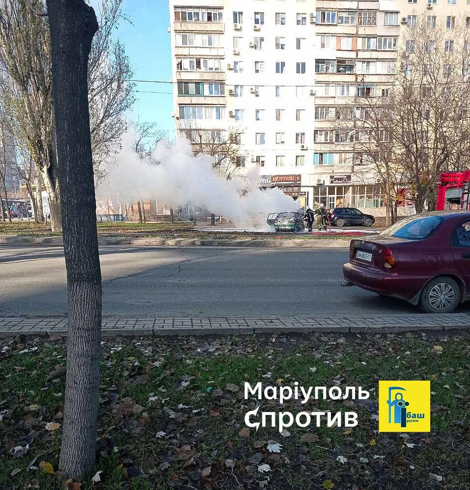 Official: Car bombing targets Russian policeman in occupied Mariupol