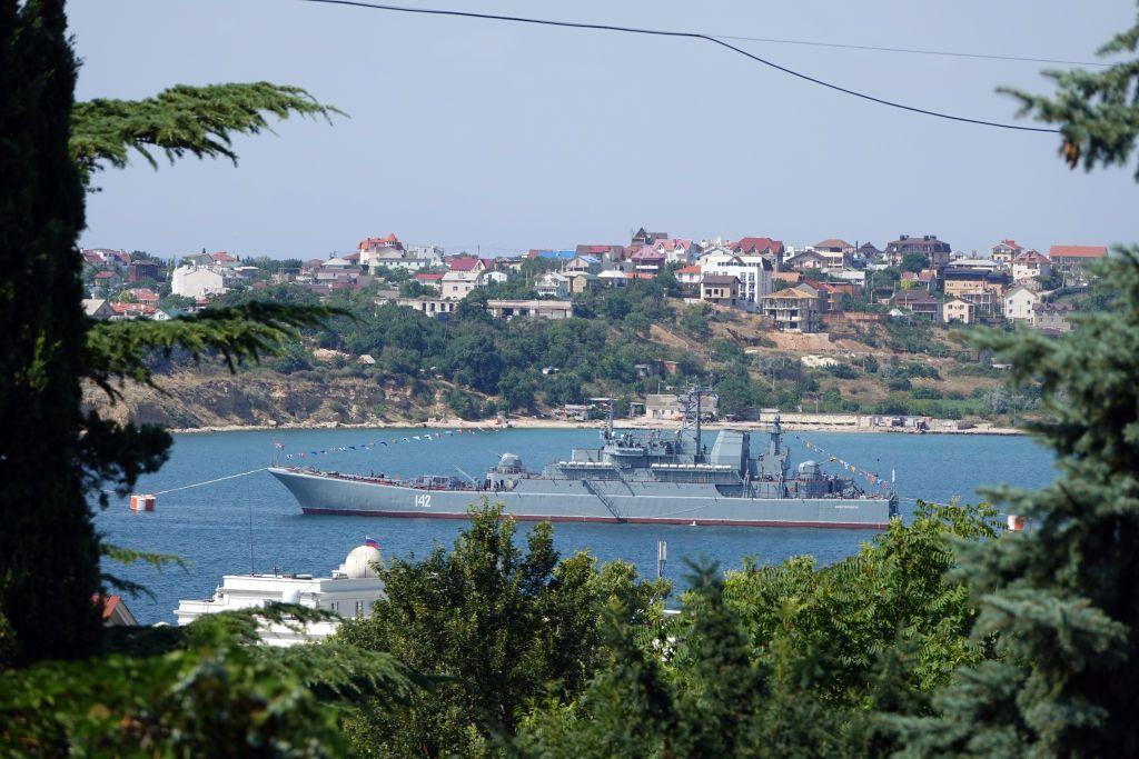 UK Defense Ministry confirms Ukrainian strike 'completely destroyed' Russian landing ship