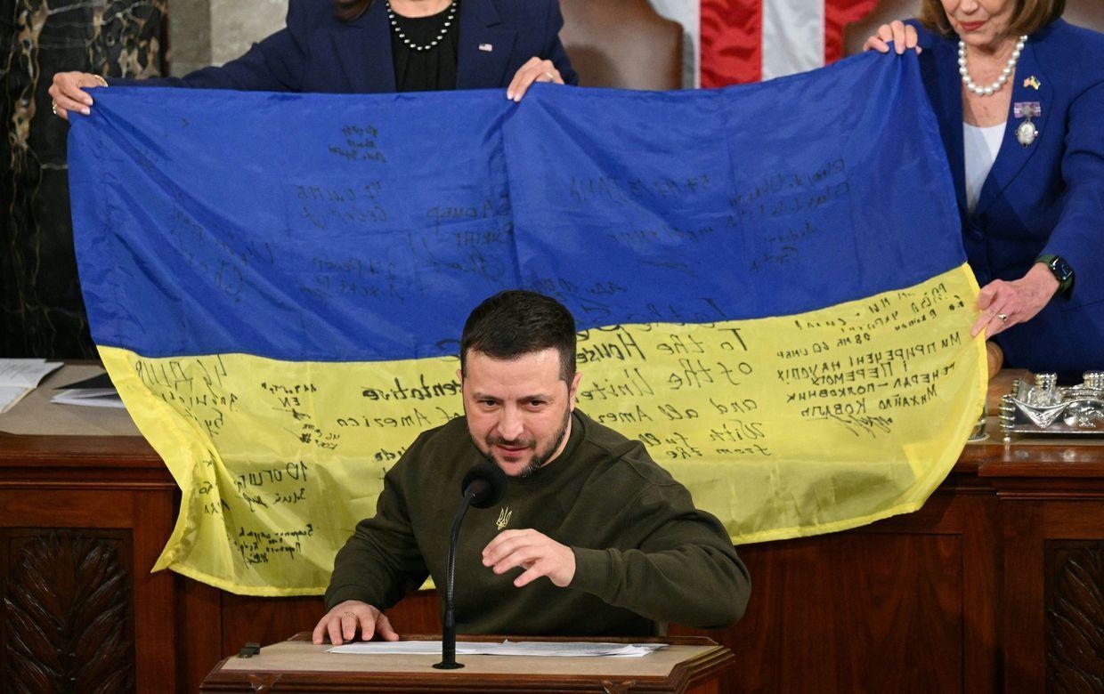Zelensky to address US senators amid push to secure aid package
