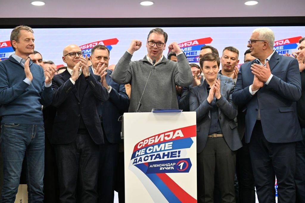 Vucic's party claims victory in Serbian parliamentary elections
