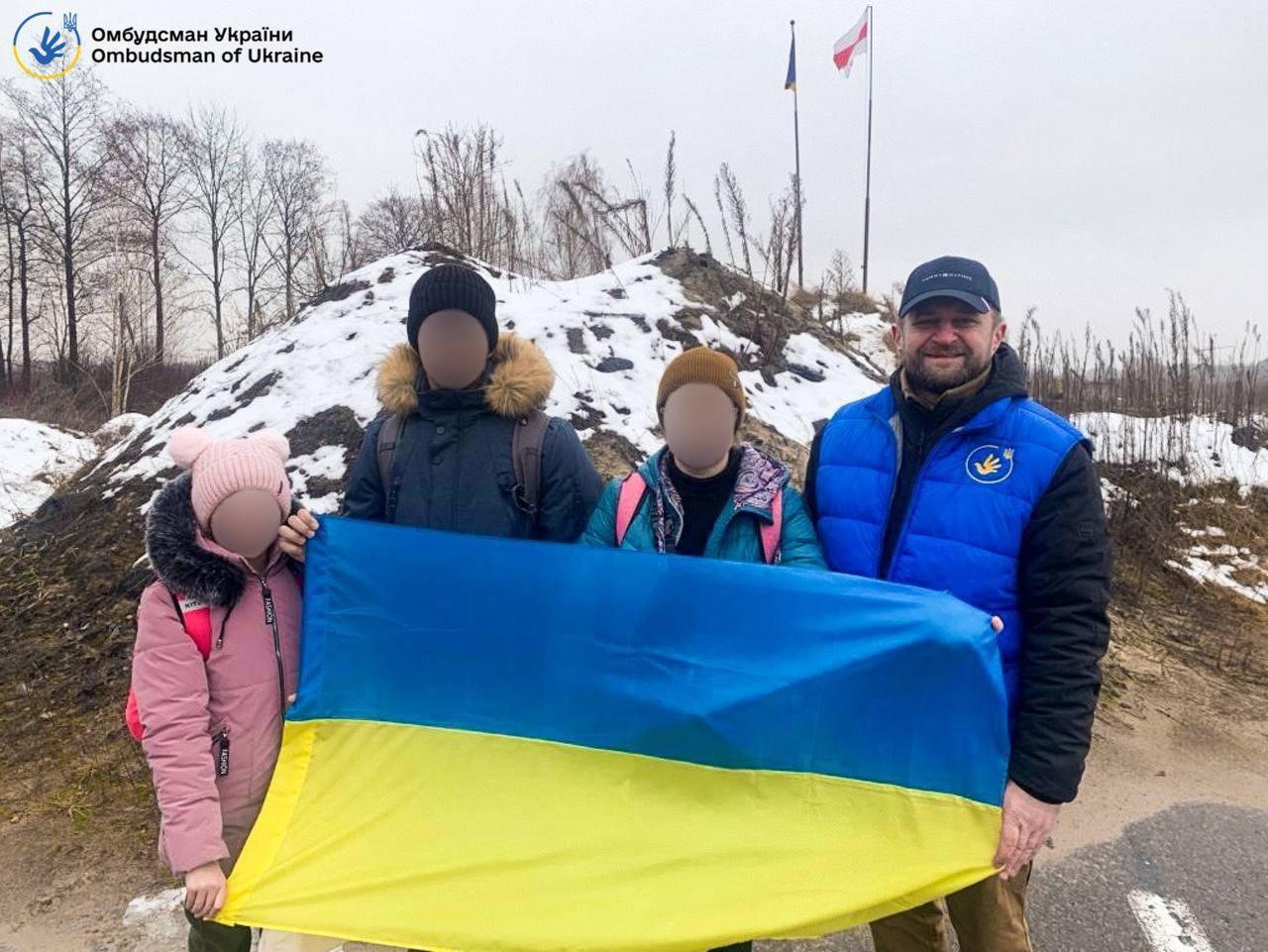 Three Ukrainian children returned from Russia, occupied territories