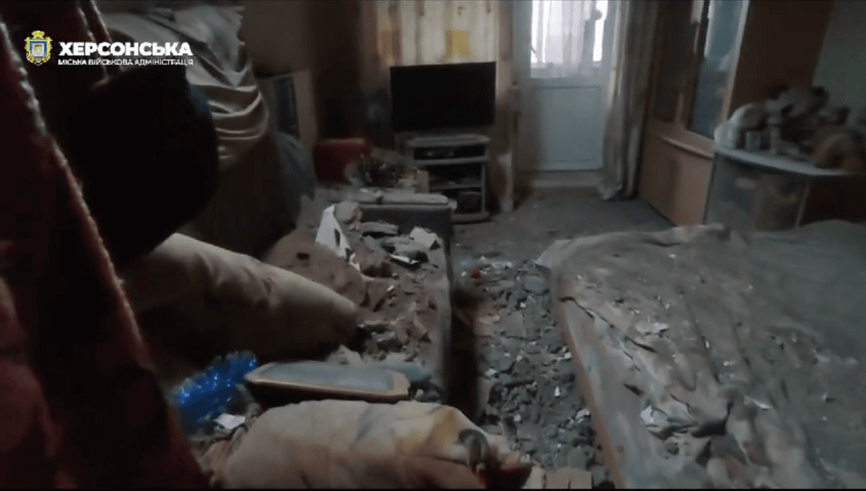 Official: Russian attack against Kherson injures man
