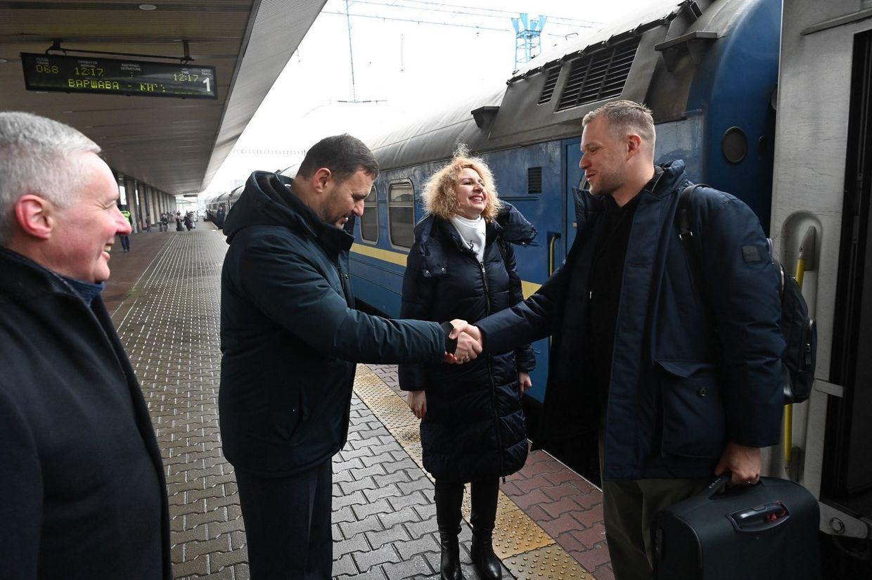 Lithuanian foreign minister arrives in Kyiv