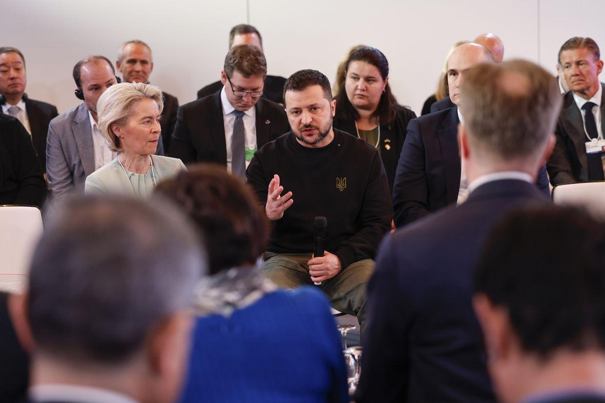 Zelensky meets Stoltenberg, von der Leyen at Davos