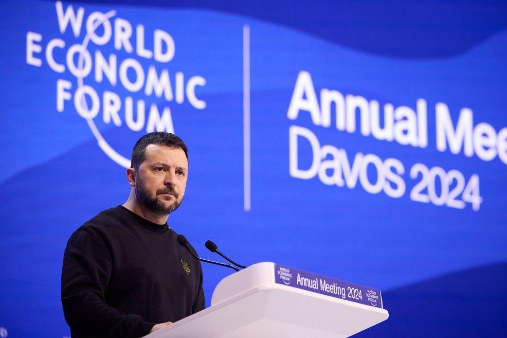 Zelensky asks Davos forum to invest in Ukraine's peace