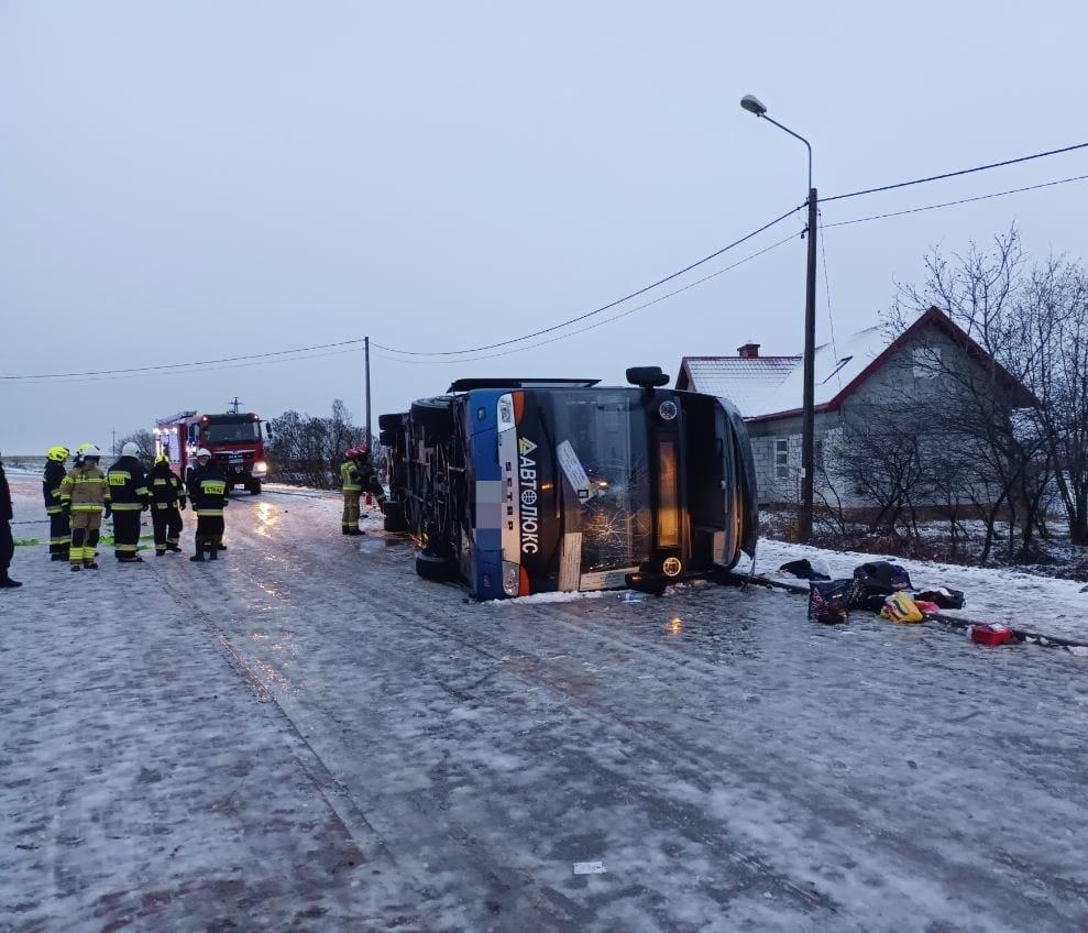 Bus accident in Poland leaves 20 Ukrainians injured