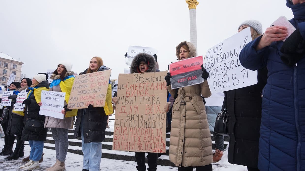 ‘It’s their turn now:’ Ukrainians call on government to demobilize exhausted soldiers fighting for nearly two years