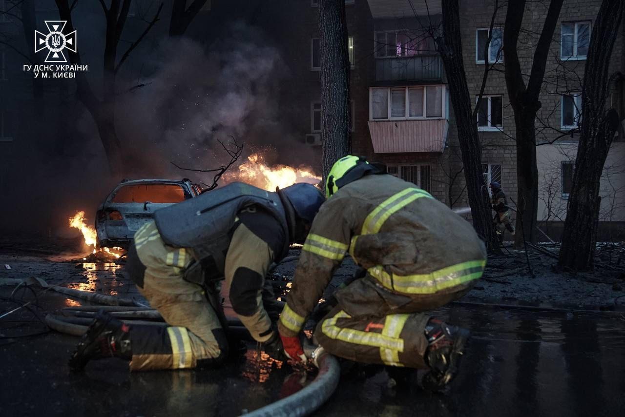 Interior Ministry: Russian strike injured 22 people, damaged 28 sites in Kyiv