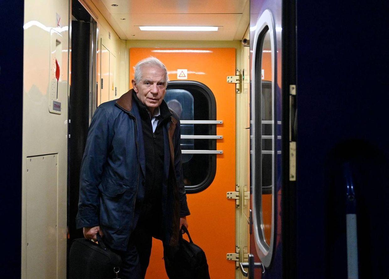 EU's chief diplomat Josep Borrell arrives in Kyiv