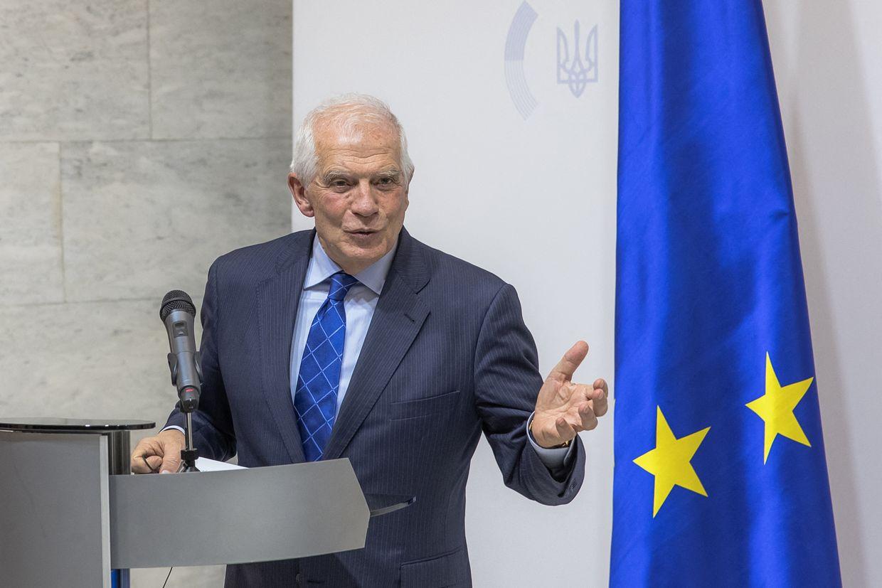 EU's Foreign Policy Chief Josep Borrell in Kyiv in February 2024.