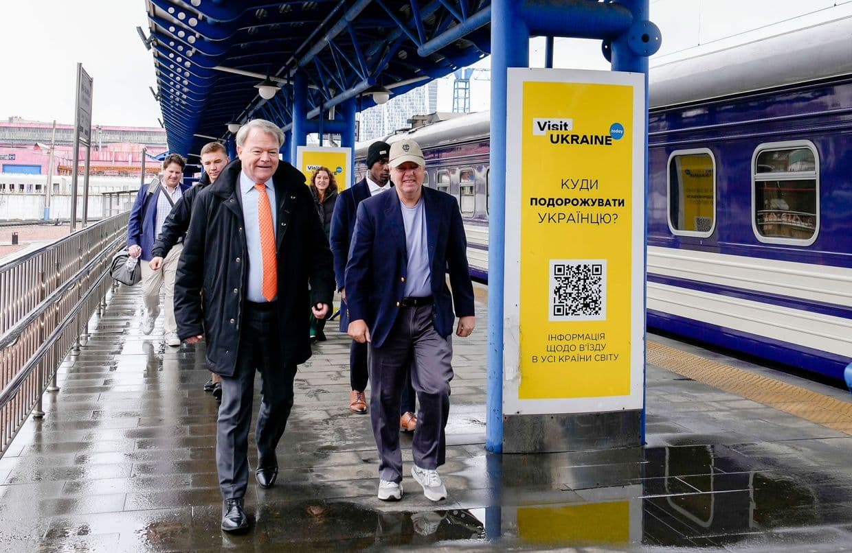 US Senator Lindsey Graham arrives in Kyiv