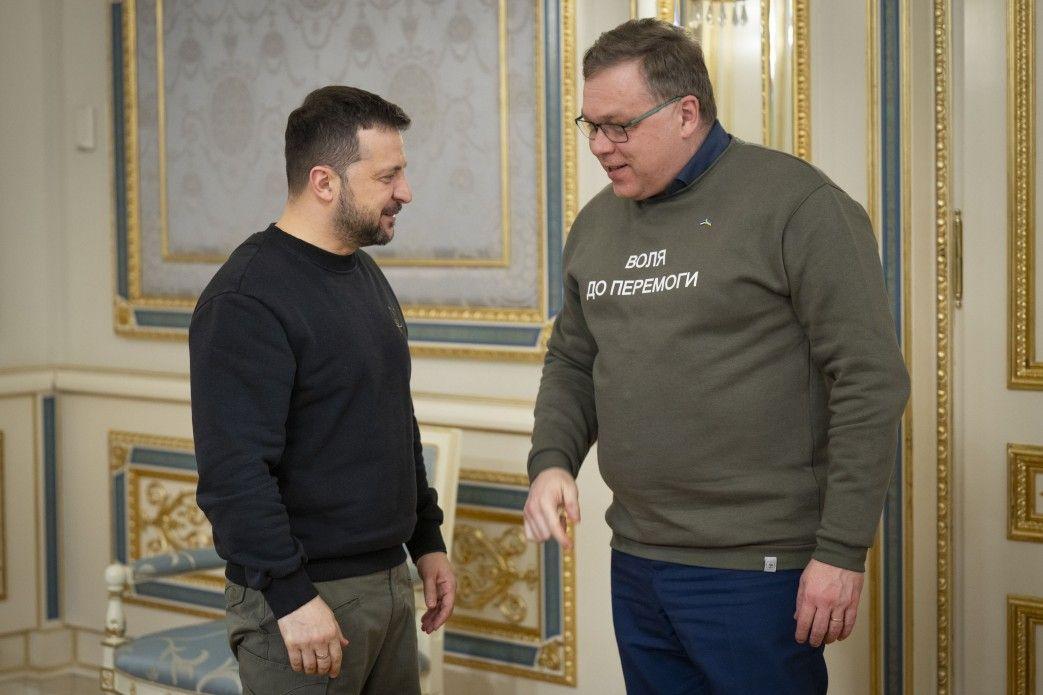 Zelensky meets Estonian parliament speaker in Kyiv