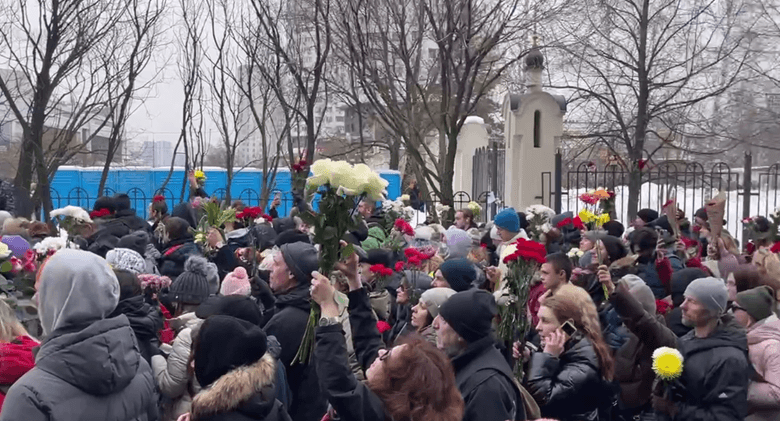 Funeral of Russian opposition leader Navalny held in Moscow