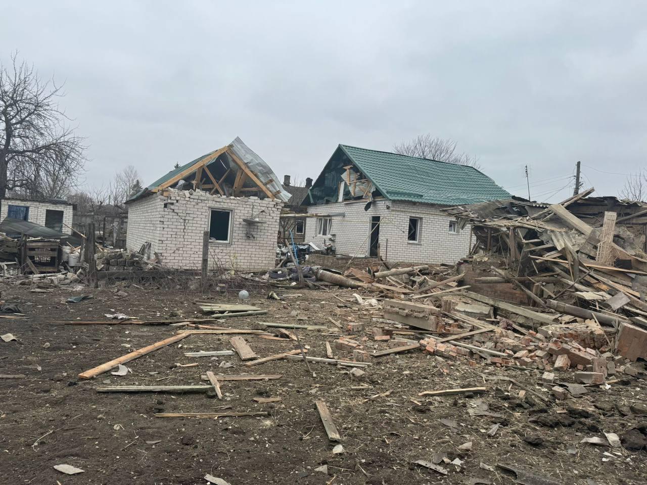 Russian bombing in Kharkiv Oblast kills 1, injures 1