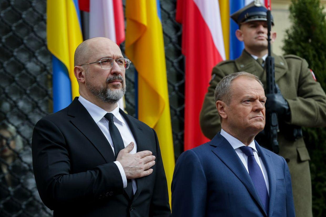 PM Shmyhal arrives in Poland to meet Tusk, other Polish officials