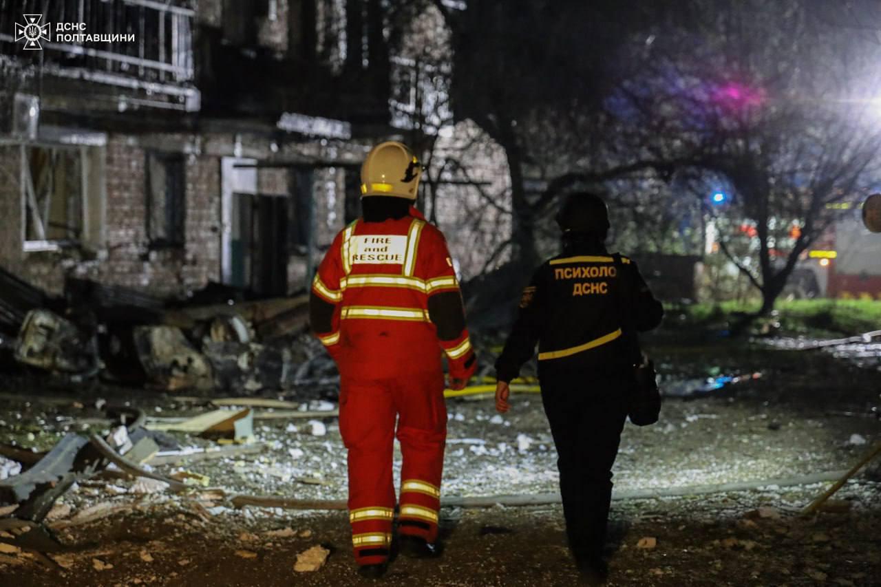 Update: 16 injured in Russian April 8 attack on Poltava Oblast