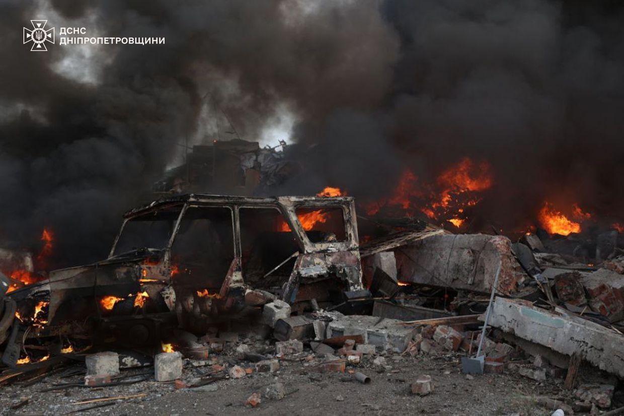 Russian missile attack on Dnipro leaves 8 injured, including 2 children