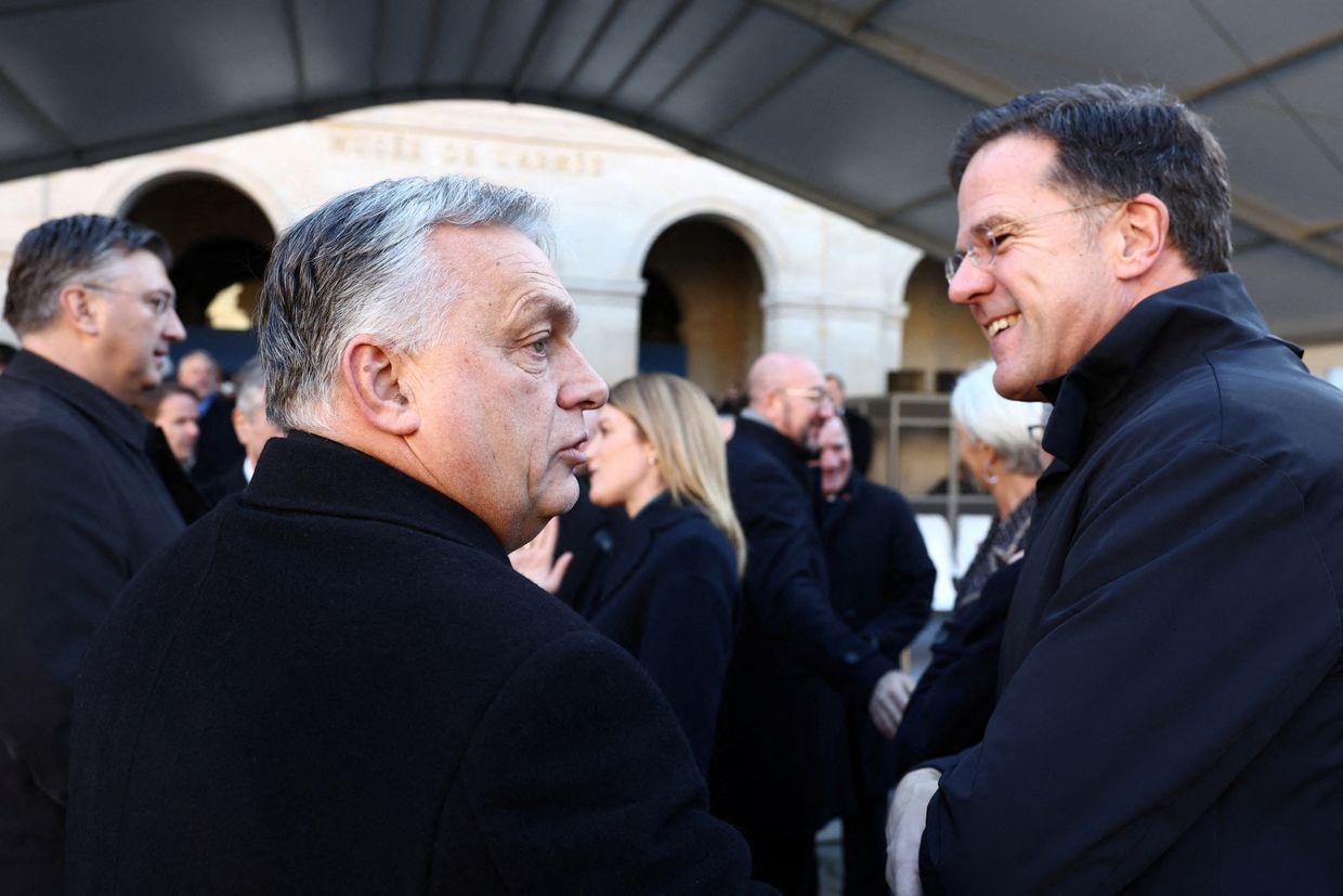 Rutte endorsed by Orban as next NATO Secretary General after agreeing to Hungary's opt-out of Ukraine support