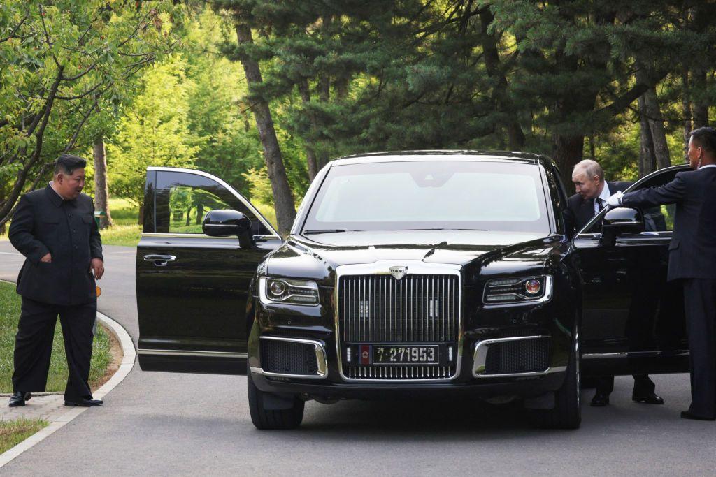 Putin gifted Kim Russian-made luxury car made by company that uses South Korean parts, Reuters says