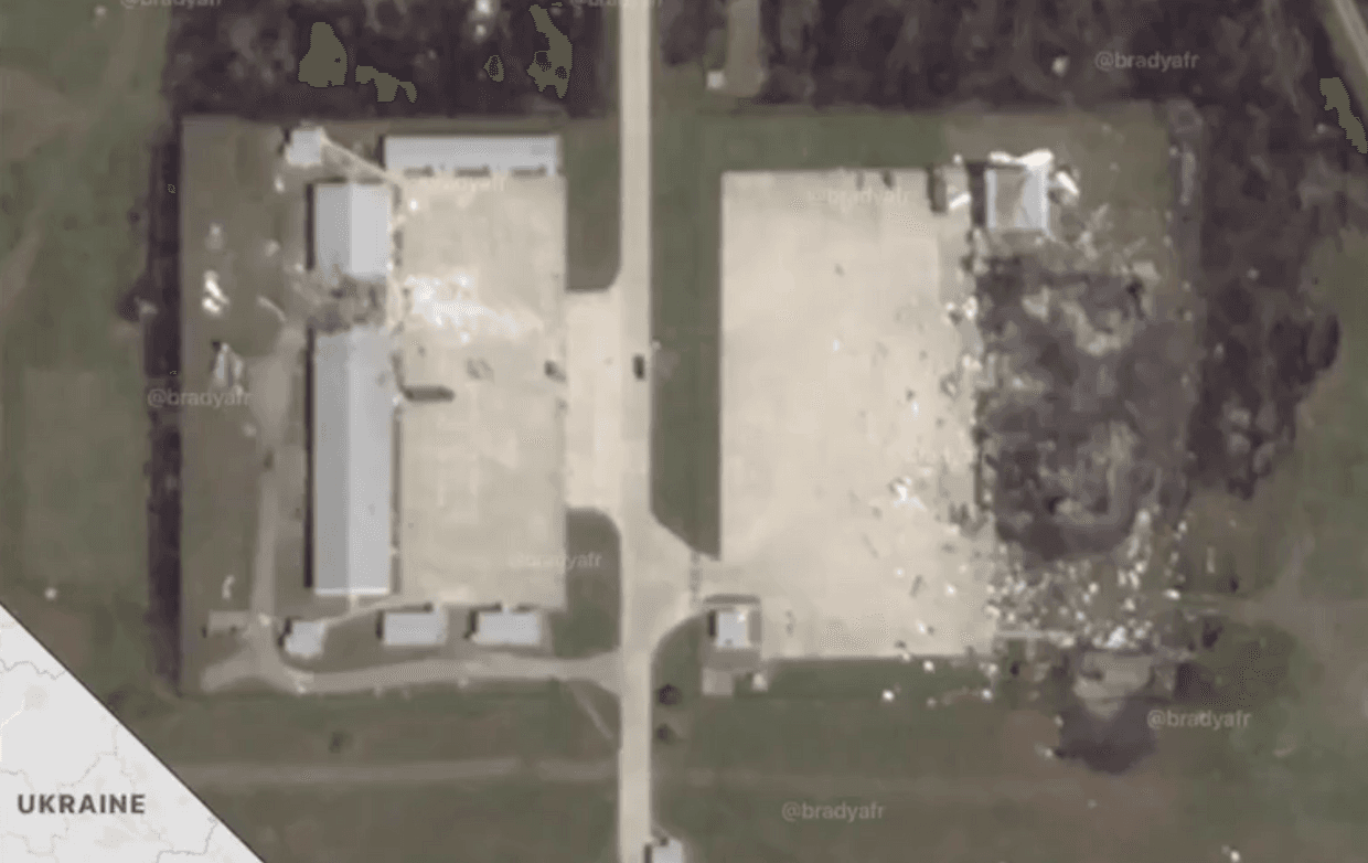 Satellite images show Russia's Shahed warehouse destruction