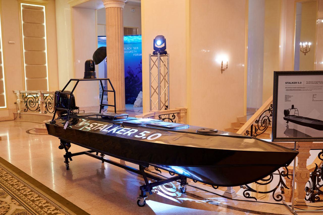 Ukrainian newest naval drone Stalker presented in Odesa