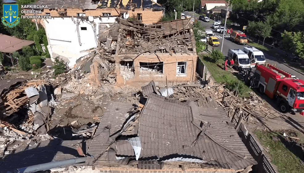 Russian guided bomb attack on Kharkiv injures at least 14, including children