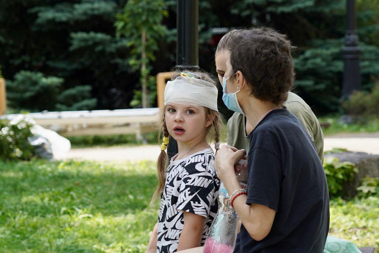 'I want Russians to feel it on their own skin': Shock, fury at the site of children's hospital attack
