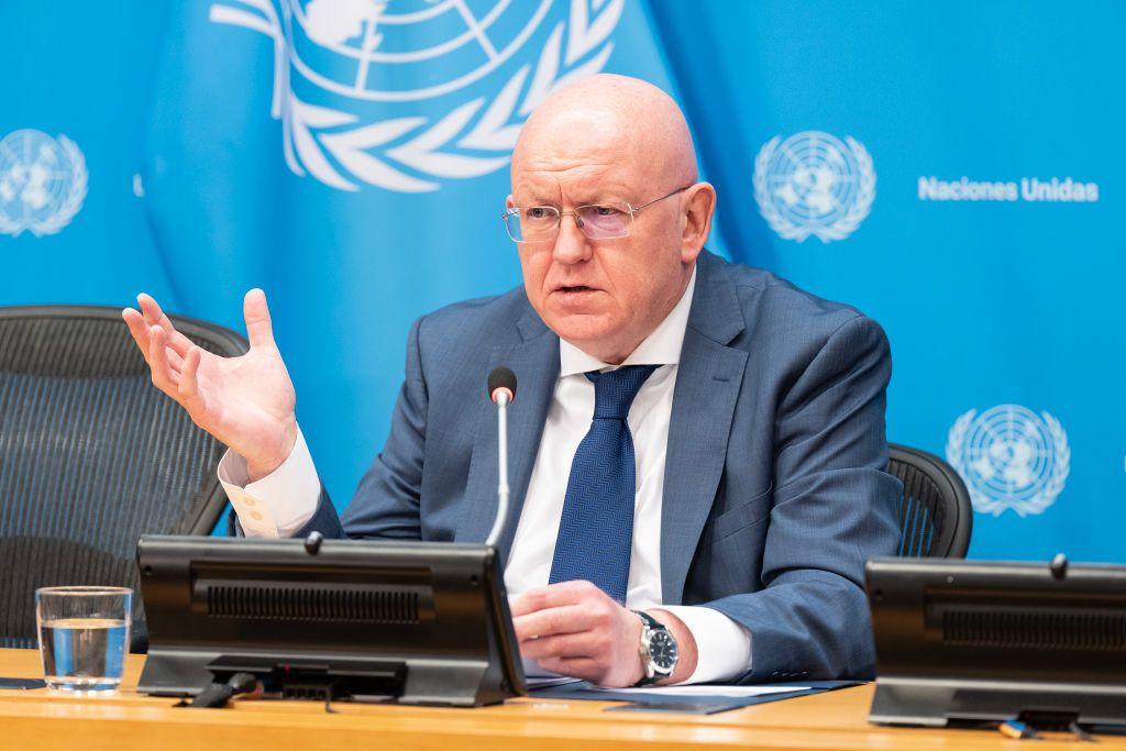 Russia celebrates UN Security Council presidency, serves chicken Kyiv 1 day after deadly attack on children's hospital