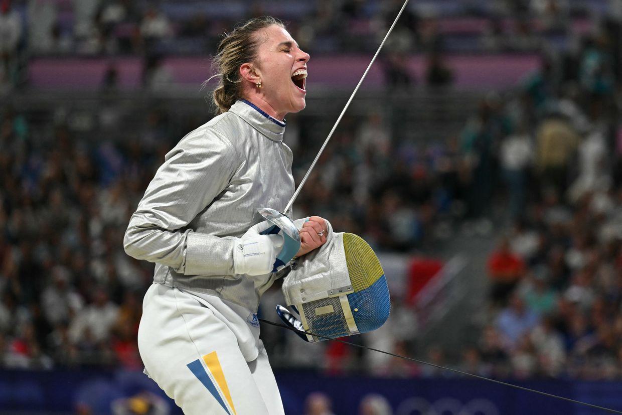 Fencer Olga Kharlan wins Ukraine's first Olympic 2024 medal