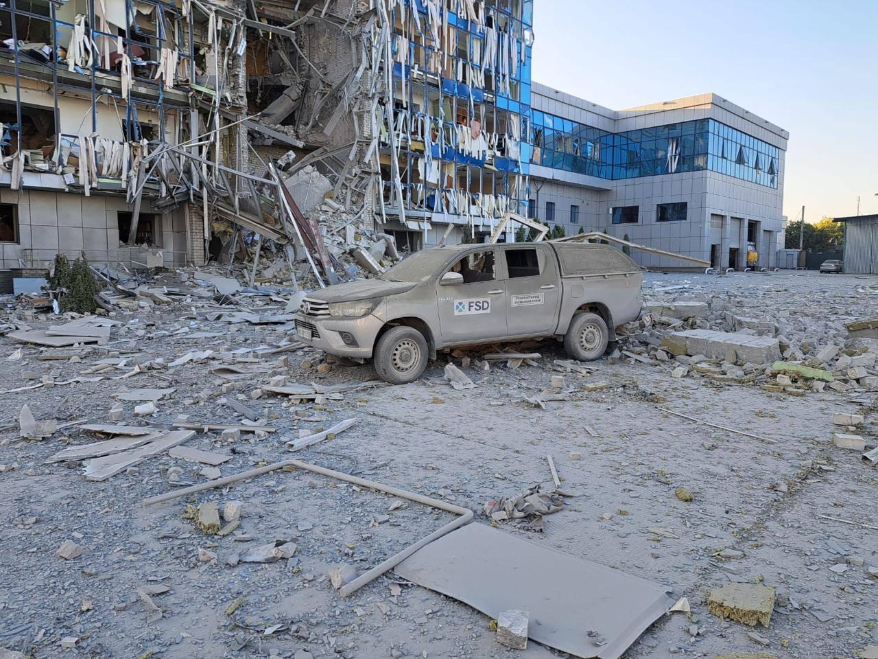 The aftermath of a Russian attack against Kharkiv, Ukraine, on July 24, 2024.