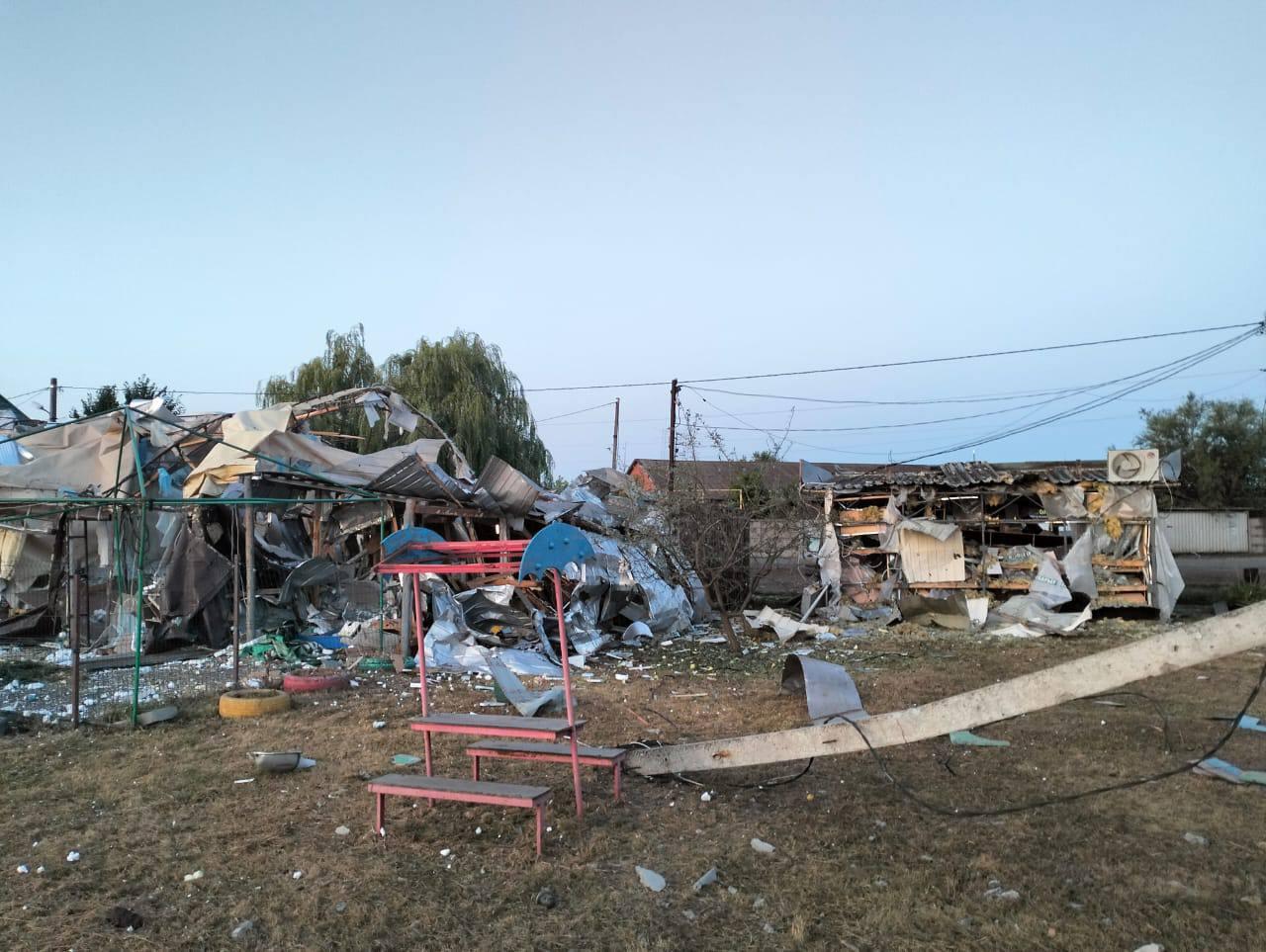 The aftermath of Russian attacks againt the Kupiansk district in Kharkiv Oblast on July 24-25, 2024