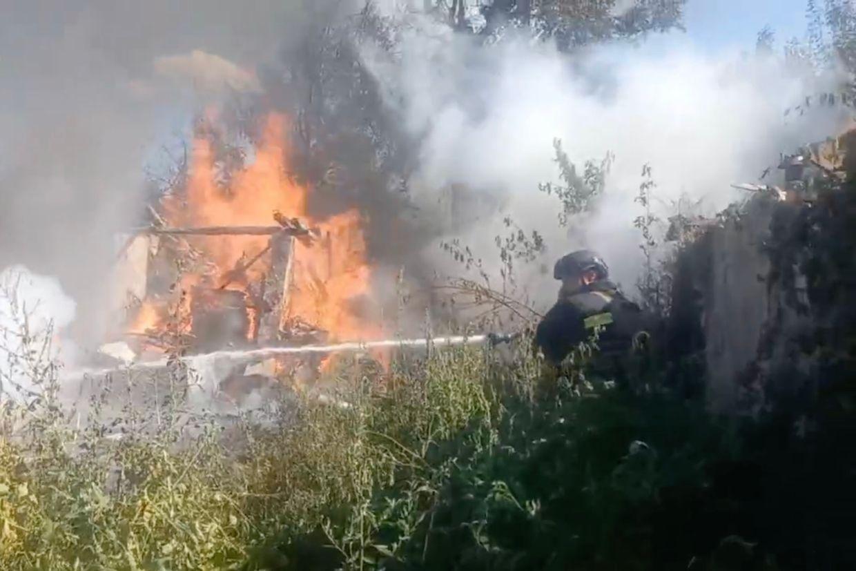 Russia launches 'double-tap' attack on rescue workers in Sumy Oblast