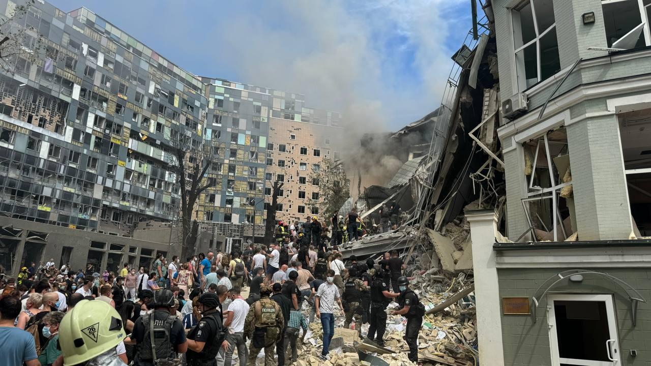 Western officials condemn Russian mass attack on Ukraine ahead of NATO summit